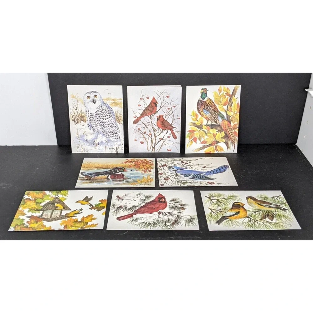 Wild Bird Notecards Blank LOT OF 13 Some Duplicates 4.25 x 5.5